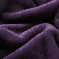 thumbnail image 3 of Chic Home Javia 1-Piece Solid Color Fleece Blanket, Full/Queen, Plum, 3 of 3