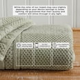 thumbnail image 5 of Great Bay Home Quick Dry Cotton Checkered Textured 6-Pack Hand Towel Set, Eucalyptus, 5 of 7