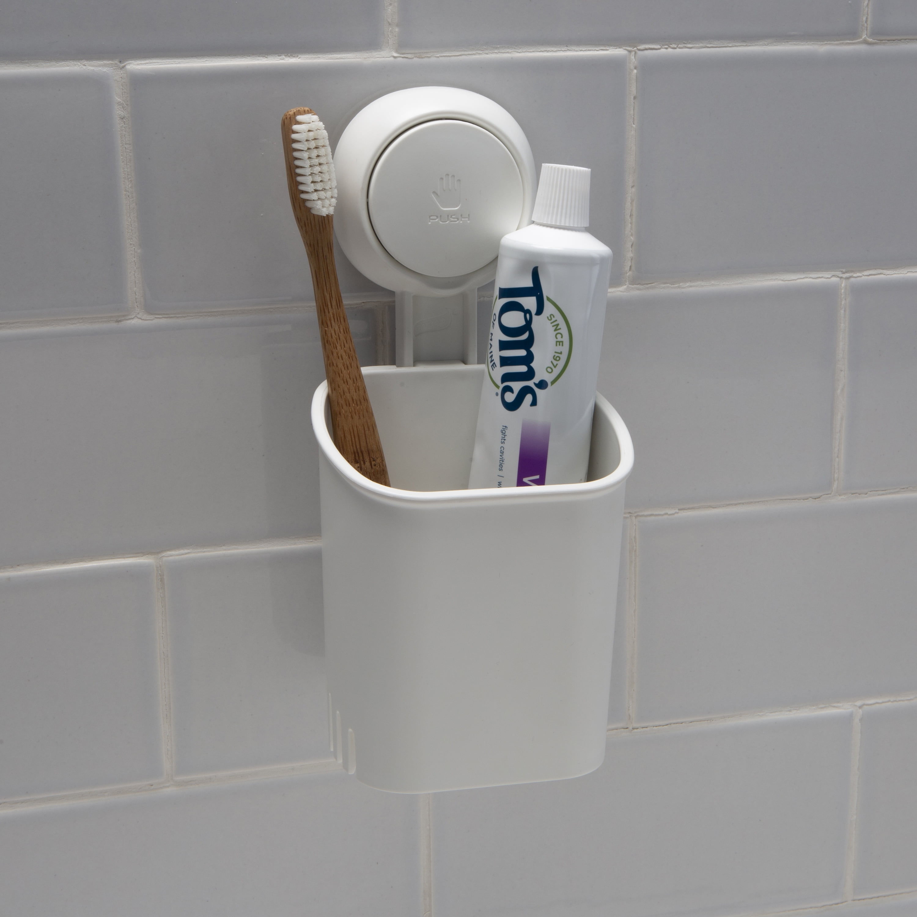 Sea Glass Toothbrush Holder Toothpaste Organizer Caddy Bath Decorative Bathroom 