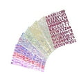thumbnail image 3 of Miangastore 10Pcs Colorful Letter Stickers Alphabet Stickers DIY Stock Stickers (Random color), 3 of 8