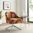 thumbnail image 2 of Linon London Metal Multi Swivel Accent Chair in Multi-color, 2 of 11