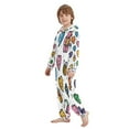 thumbnail image 5 of Vzayyk 4T-14Y Size Aviliable Cozy One-Piece Footless Sleeper Pajama Hearts Flowers Icons, 5 of 8