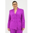 thumbnail image 1 of Blazer doble botonadura Roman Fashion /Tallas Extras, 1370 (Magenta) fucsia oscuro 42, 1 of 7