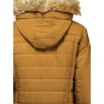 thumbnail image 3 of Hat and Beyond Womens Puffer Jacket Cold Control Mid-Length with Detachable Hood, 3 of 6
