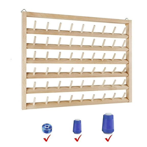 Embroidery Thread Rack Holder for Wall Mount hanger Wooden Braiding Rack Holder Sewing