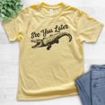 thumbnail image 2 of Kids See You Later Alligator Shirt, Youth Kids Boy Girl T-Shirt, Funny Alligator Shirt, Gator Shirt, Swamp Shirt, Yellow, X-Small, 2 of 4