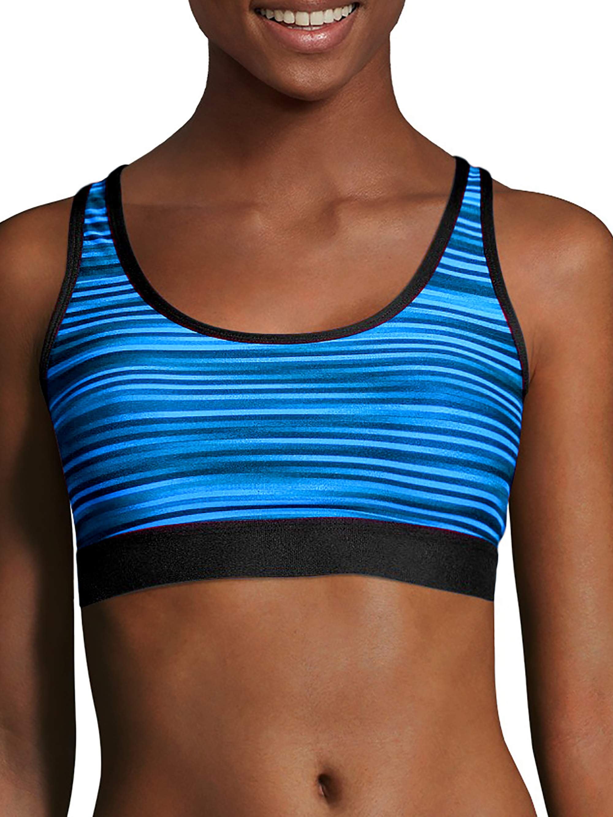 hanes compression sports bra