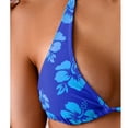 thumbnail image 5 of Women's Bikini Swimsuits, Swimming Suits for Women, Bathing Suit for Women 2 Piece, Women's 2 Piece Swimsuit Floral Halter Triangle Bikini Sets Cheeky High Waisted Bathing Suit, Dark Blue M, 5 of 8