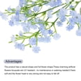 thumbnail image 4 of Flores Artificiales Baby's Breath Azul Claro 3 Ramas 21 Piezas Tacto Real, 4 of 6