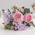 thumbnail image 3 of Simulated Flowers Decorate Not Wither Durable Faux Hydrangea Peony Flowers, 3 of 4