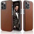 thumbnail image 1 of 1 funda de cuero para iPhone 13 de negocios (iPhone 13pro max (6,7)-marrón) Fokelyi CZDZ-HY226-2, 1 of 7