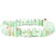 thumbnail image 2 of Natural Australian Chrysoprase 8-10mm Nugget Chips Shape Smooth Cut Beads Stretchable Bracelet for Men & Women., 2 of 5