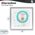 thumbnail image 4 of Stupell Industries Contemporary Electric Blue Lion Gray Framed Print Under Glass, 13 x 13, by Carla Daly, 4 of 8