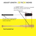 thumbnail image 3 of Entrenador de Swing para Bate de Béisbol y Softbol JUJINGYANG con Pelotas, 3 of 7