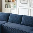 thumbnail image 5 of Miniyam L-Shaped Cloud Sectional Sofa with Deep Seat, No Assembly Required, Modular Couches Sleeper for Living Room, Bedroom, Apartment, Blue (Left Facing Chaise), 5 of 11