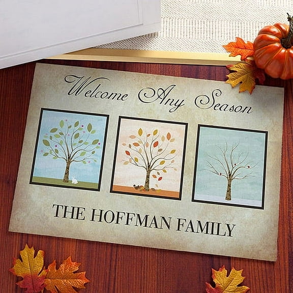 Personalized Welcome Any Season Doormat