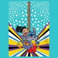 thumbnail image 2 of Girl's Lilo & Stitch Friends on Bike Poster Graphic Tee Tahiti Blue Large, 2 of 4