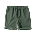thumbnail image 4 of Gyexs Casual Shorts for Men Men 9 Inch Chino Cotton Shorts Gym Soft Breathable Summer Shorts Summer Clothes Dark Green, Size XL, 4 of 5