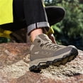 thumbnail image 3 of YOURDIARY Womens Mens Ankle-High Waterproof Hiking Boots Outdoor Lightweight Hiking Shoes Trekking Trails, 3 of 8