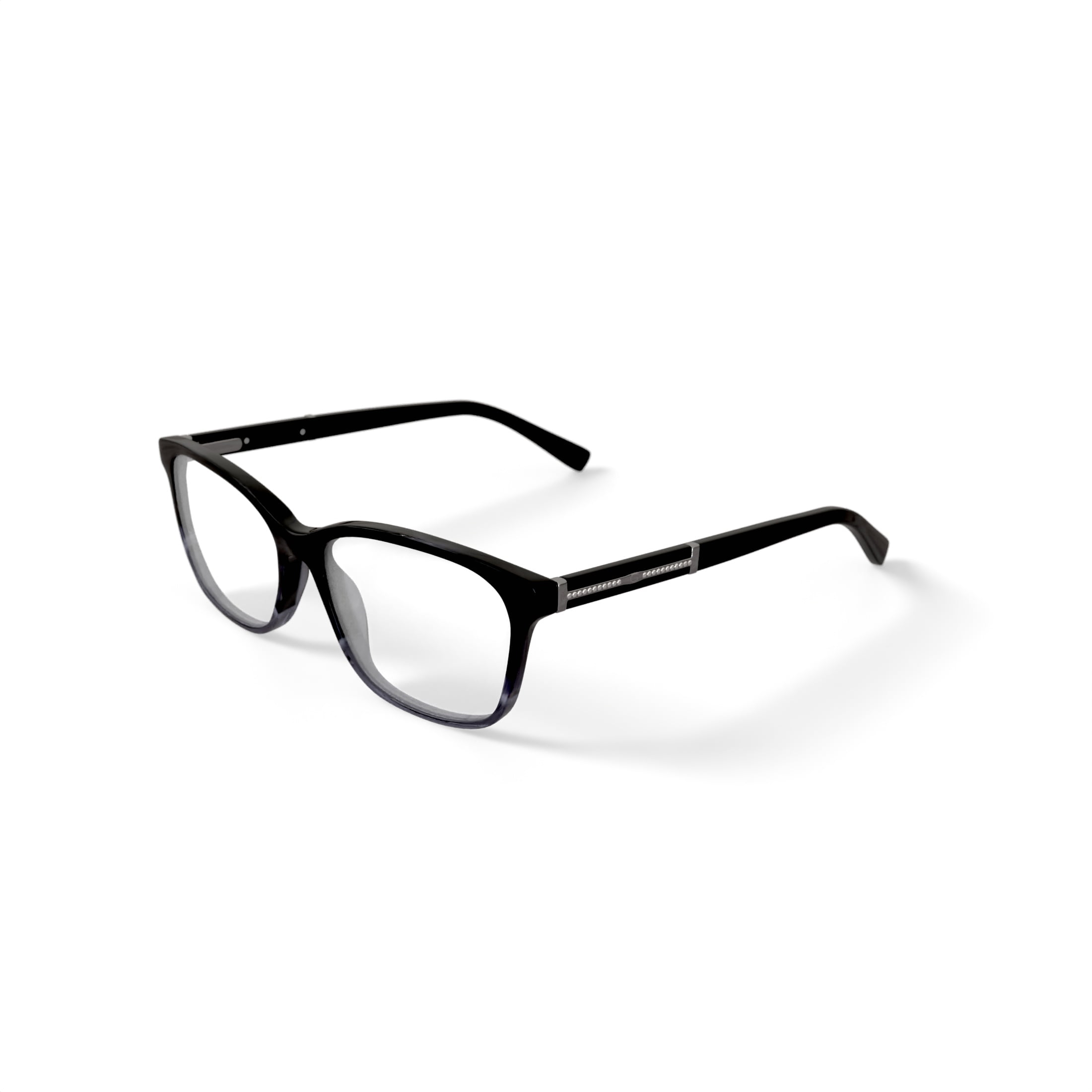 Oscar Women's OSL474 Prescription Eyeglasses with Case, Crystal Black