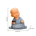 thumbnail image 3 of Small Decoration Zen Monk Home Decoration Living Room Tea Table Doll Doll Cure Department Decompression, 3 of 7