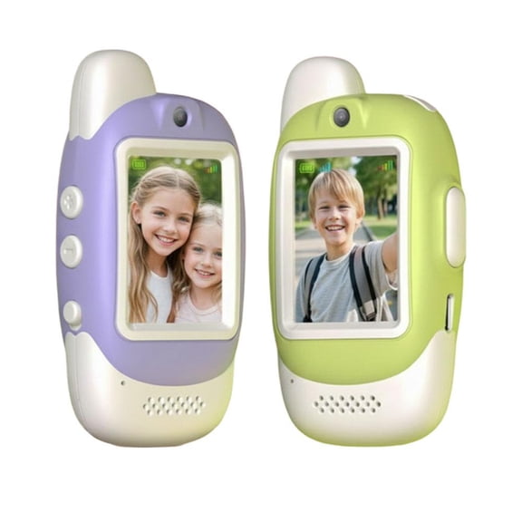 Video Walkie Talkies for Kids,Walkie Talkie for Kids with Video,Handheld 2 Pack Rechargeable Walki-e Talkies with Screen,Long Range Christmas Birthdays Gift Toys for Age 3-12 Boys Girls