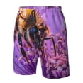 thumbnail image 4 of Logiee Closeup Honeybee on Flower Print Mens Swim Trunks Quick Dry Board Shorts,Breathable Hawaii Beach Shorts Swimwear Bathing Suits-3X-Large, 4 of 6