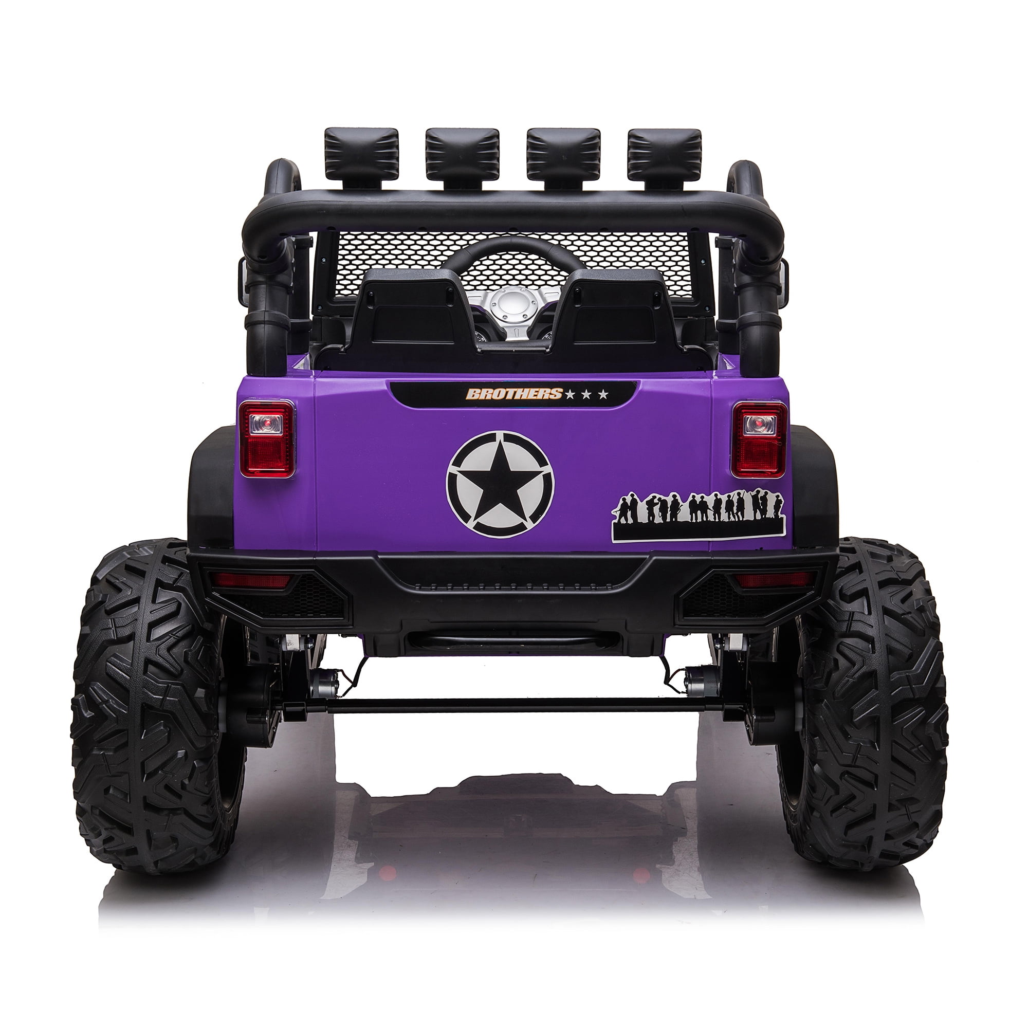 CIPACHO 24V Double Drive Children Ride On Truck Car for Kids with Parent Remote Control, Electron Assisted Steering Wheel, Music Board, Bluetooth, MP3, Purple CIPACHO 24V Double Drive Children Ride On Truck Car for Kids with Parent Remote Control, Electron Assisted Steering Wheel, Music Board, Bluetooth, MP3, Purple