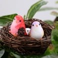 thumbnail image 6 of Naierhg Simulation Bird Animal Mini Figurine Toy DIY Landscape Garden Ornament,Red, 6 of 8