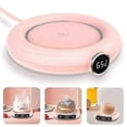thumbnail image 1 of Portable USB Coffee Mug Warmer with Auto Shut Off - Pink Electric Beverage Warmer Gift, 1 of 5