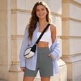 thumbnail image 4 of KIHOUT Women's High Waisted Tummy Control Athletic Shorts Stretchy Pocketed Running Yoga Casual All Season Wear, 4 of 8