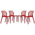 thumbnail image 1 of Juego de 4 sillas de comedor modernas y dinámicas de LeisureMod LeisureMod DC19TR4, 1 of 2