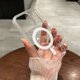 thumbnail image 5 of Funda de carga inalámbrica transparente magnética Magesafe para iPhone 11 12 13 14 15 Pro Max Plus Mini X 7 8 SE Funda de PC a prueba de golpes, 5 of 5