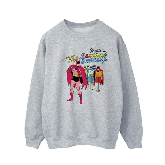 DC Comics Chandail en Molleton pour Hommes Batman Couverture de Bande Dessinée Arc-en-Ciel Batman