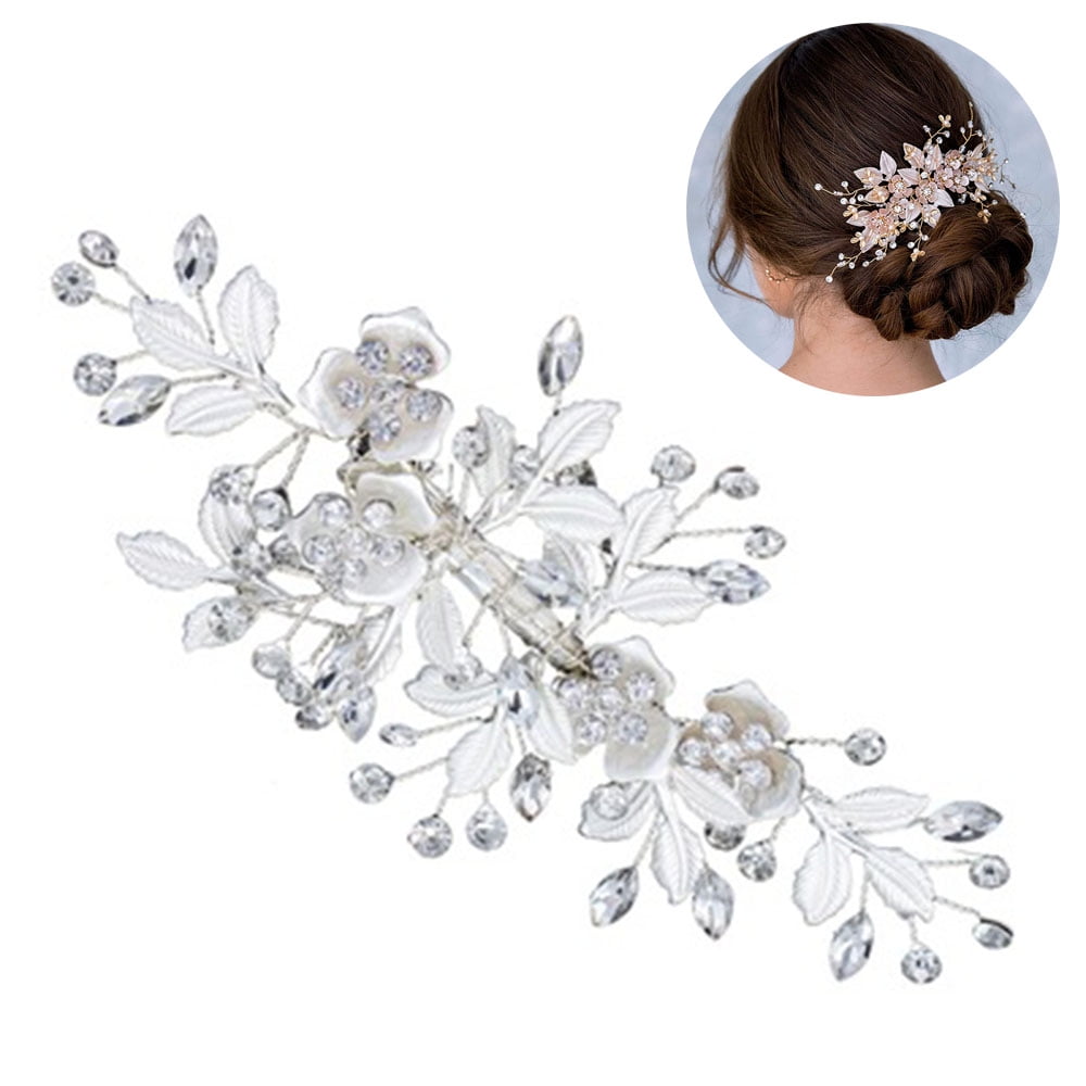 Alloy Leaves Handmade Flower Headpiece Bridal Wedding Headwear Hair Rhinestone Jewelry Hair Comb Bridal Hair Accessories | Walmart Canada Alloy Leaves Handmade Flower Headpiece Bridal Wedding Headwear Hair Rhinestone Jewelry Hair Comb Bridal Hair Accessories | Walmart Canada