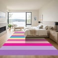 thumbnail image 3 of ODIKA 2'x3' Machine Washable Non-Slip Area Rug, Geometric Multicolor High Traffic Rug, Pink, 1023548, 3 of 7