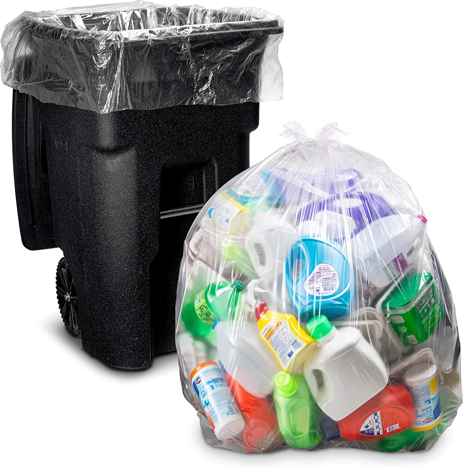 50/100PCS Large Garbage Bag Black Thicken Disposable Bag Plastic Trash Bag Waste 