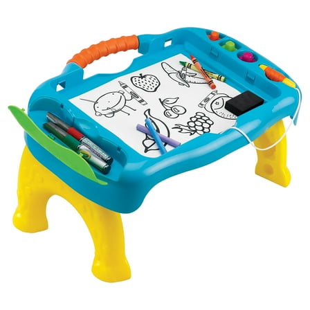 Crayola Sit N Draw Travel Table Includes Magnetic Doodle and Chalkboard Surfaces