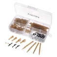thumbnail image 1 of Lixada 100pcs Terminal Carp Fishing Tackle Safety Clips with Pins Tail Rubber Tubes Anti Tangle Sleeves Quick Change, 1 of 7
