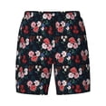 thumbnail image 4 of Lsque Mens Swim Trunks Rose Flowers Pattern - Bathing Suit Compression Liner - Beach Swim Shorts Swimwear - (S-3XL) - Stretch Quick Dry -, 4 of 9