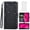 Black, variant on Compatible with T-Mobile Revvl 7 5G Wallet Phone Case and Tempered Glass Screen Protector Flip Credit Card Holder Stand Bling Glitter Cell Cover for Tmobile Revvl7 T Mobile Revel Revell Women Pink
