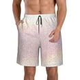 thumbnail image 1 of Goofa Glitter Light Pearl Printed Mens Swim Trunks Summer Quick Dry Short Beach Swimwear Bathing Suits-Large, 1 of 6