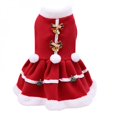 thumbnail image 1 of Finale Effacer! Doux Chaud Chien Robe de Noël Rouge Doux Confortable Chien Filles Costume Chien Santa Costume, 1 of 6