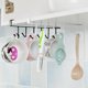 thumbnail image 4 of Gancho de 6 brazos para gabinete en hierro negro, ideal para organizar tazas, llaves y más en cocina o baño. Resistente y fácil de instalar., 4 of 6