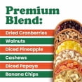 thumbnail image 5 of Luxury Tropical Energy Mix, 8 Ounces - Dried Fruit and Nut Trail Mix with Cranberries, Walnuts, Pineapple, Papaya, Cashews and Banana Chips. Vegan, Kosher, Bulk - by Food to Live, 5 of 7