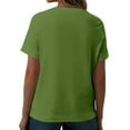 thumbnail image 4 of Dressy Summer Tops for Women Over 50 Soft T Shirts Loose Fit Basic Fitted Short Sleeve Tees Skims Dupes Shirt Clearance Deals, 4 of 6