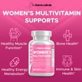 thumbnail image 6 of Multivitamin for Women with Biotin, Folic Acid, B12, Calcium, Magnesium - Women’s Daily Vitamins & Multi-Mineral Complex - Packed Full of Antioxidants & Energy Boosting Fruit - 120 Capsules - 2 Pack, 6 of 6