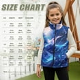 thumbnail image 7 of Pzuqiu Axolotl Girl Outerwear Vest Size 4 Lightweight Zipper Winter Sleeveless Jacket with Pockets Fleece Soft Warm Sleeveless Jacket for Spring Fall Fall Outfits for Girls, 7 of 7