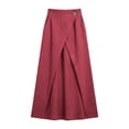 thumbnail image 7 of Maxi Wrap Skirts for Women Summer Elastic High Waisted Casual A Line Long Linen Skirt with Pockets, 7 of 7