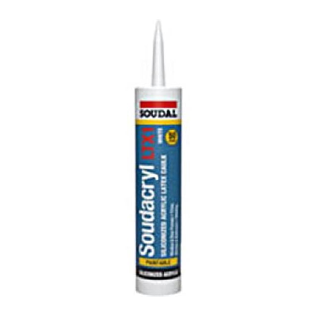 Soudal Accumeric 146901 10,1 oz Silicone Acrylique Scellant&44; Clair - Pack de 12